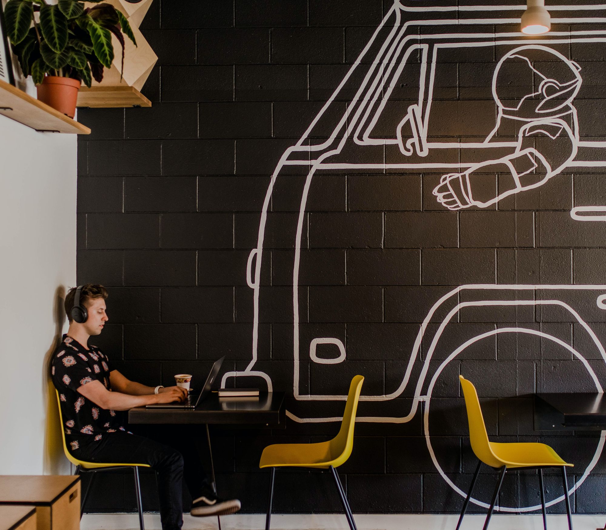 Solo Entrepreneur in cafe