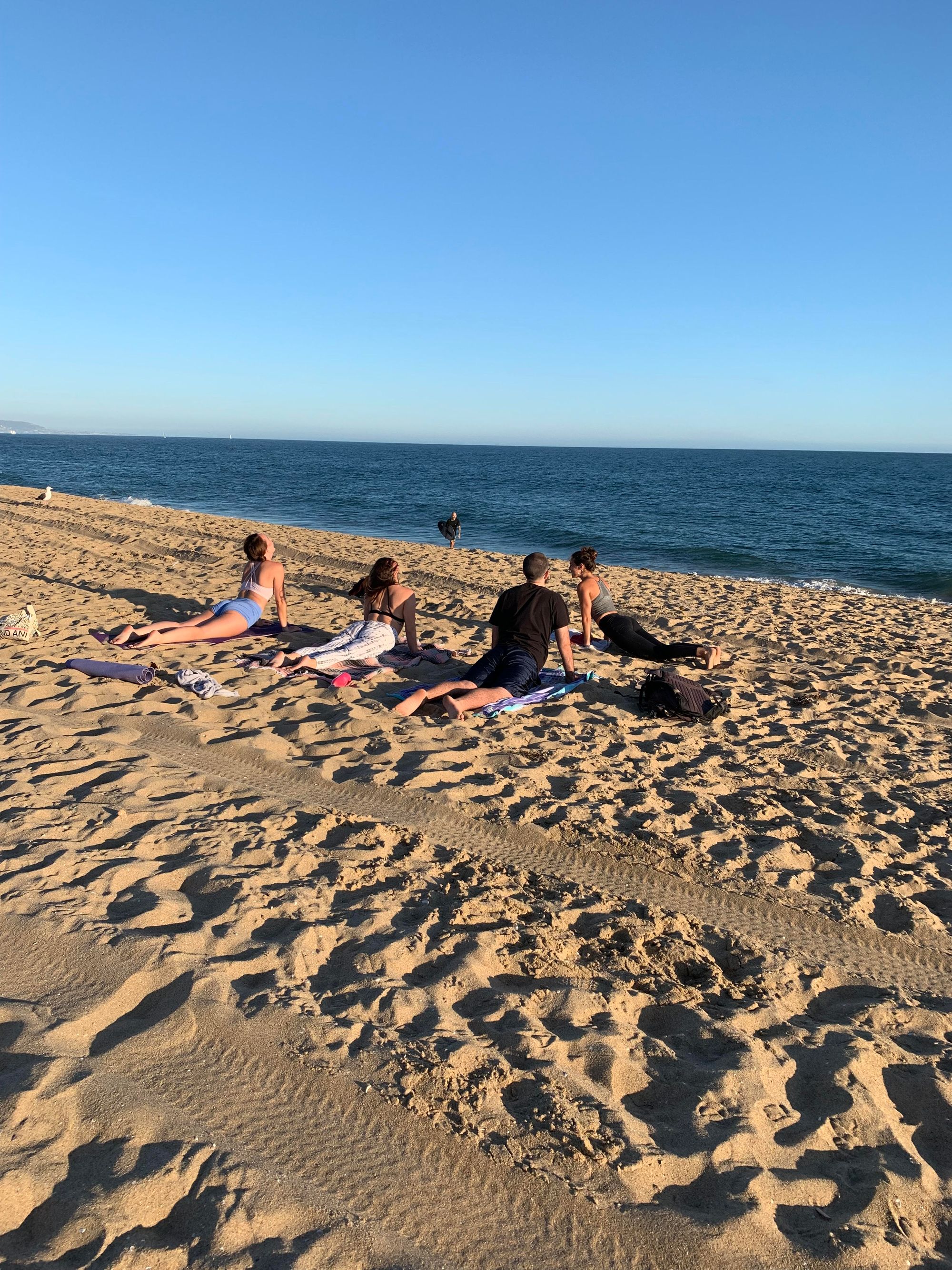 Kallie Klug Yoga class at the beach