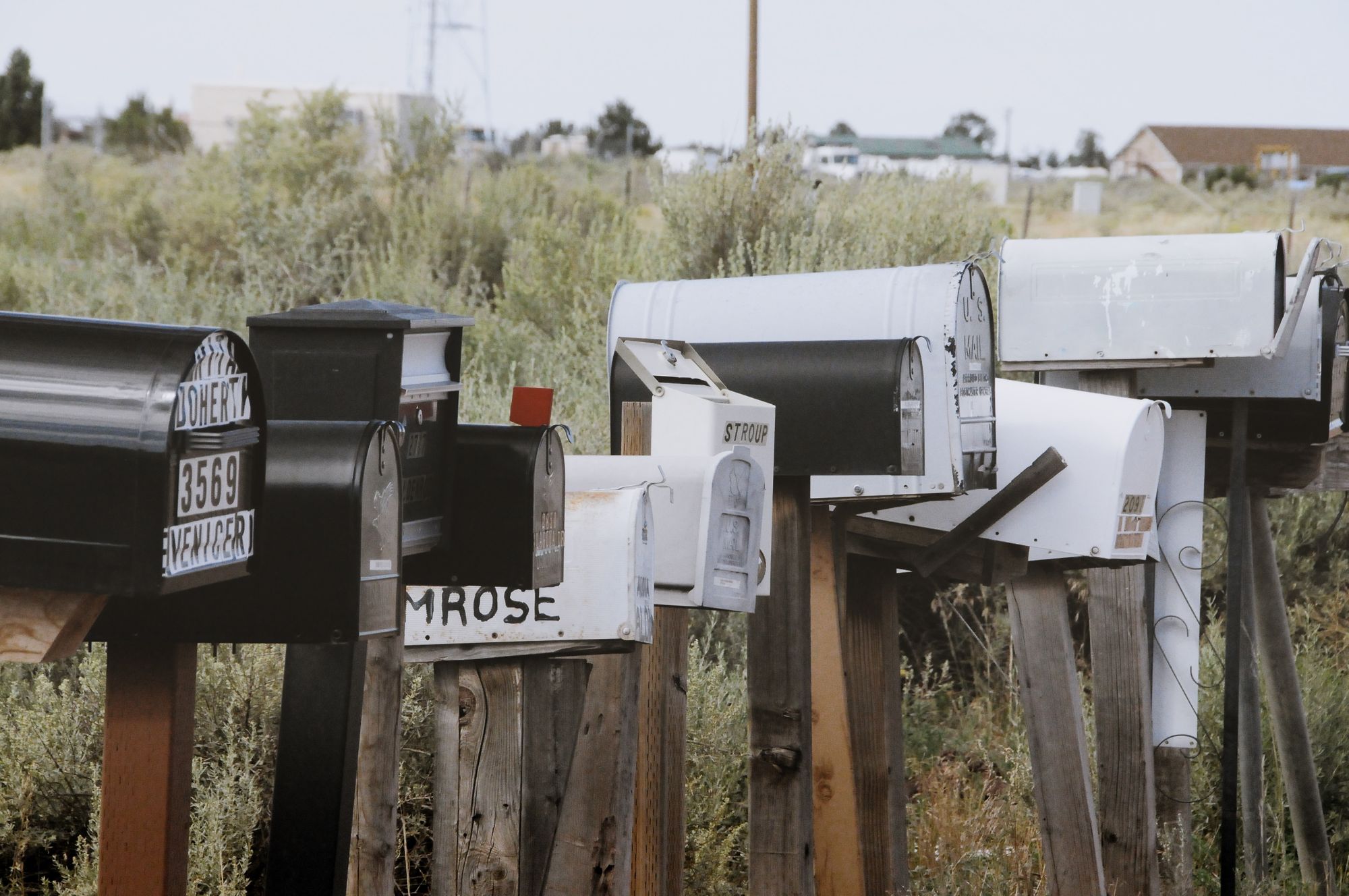 lots of mail boxes