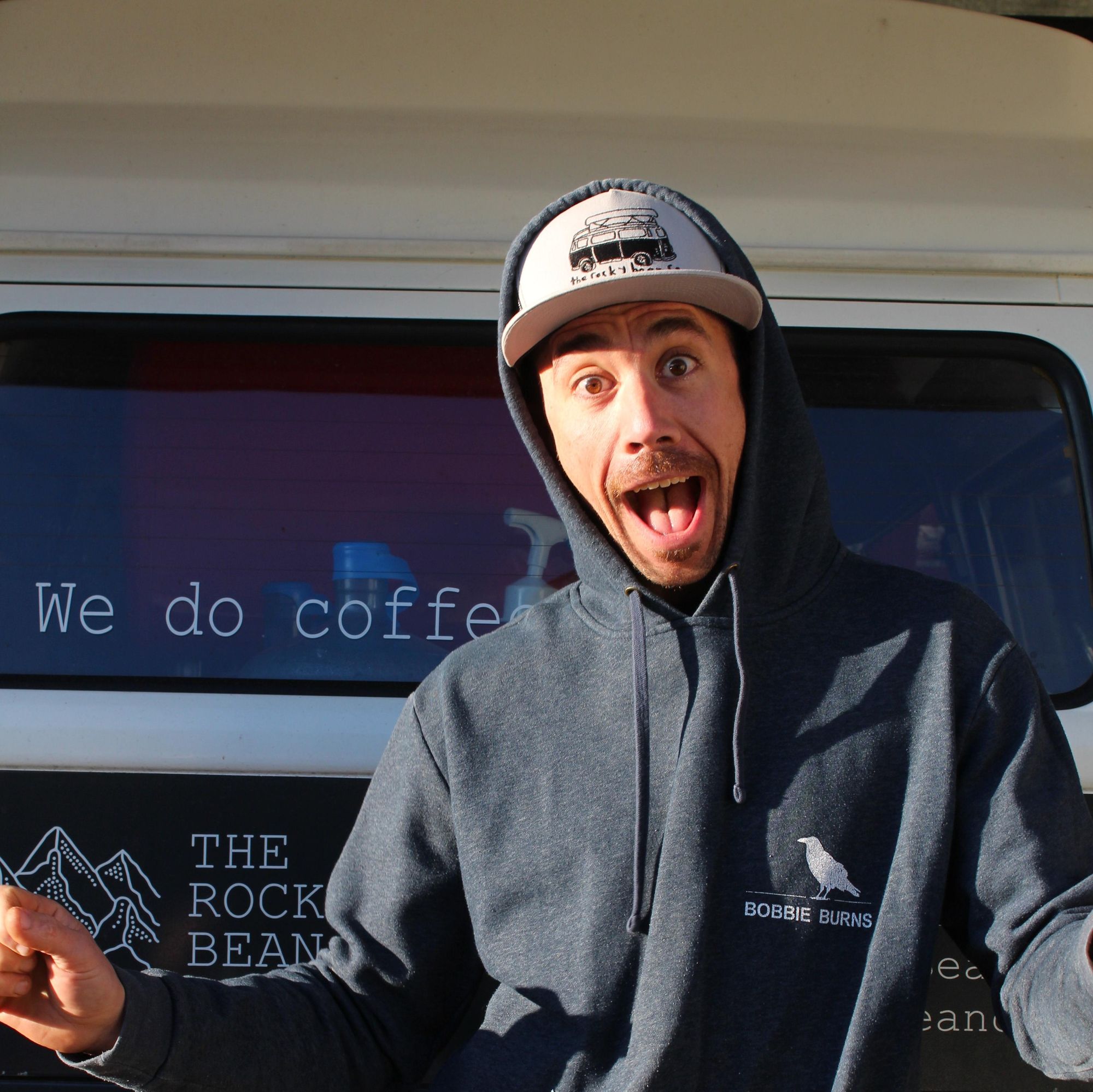 Coffee in a 77 VW Van - The Rocky Bean