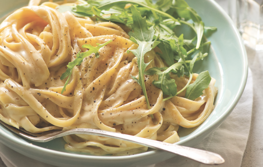 A big bowl of vegan pasta