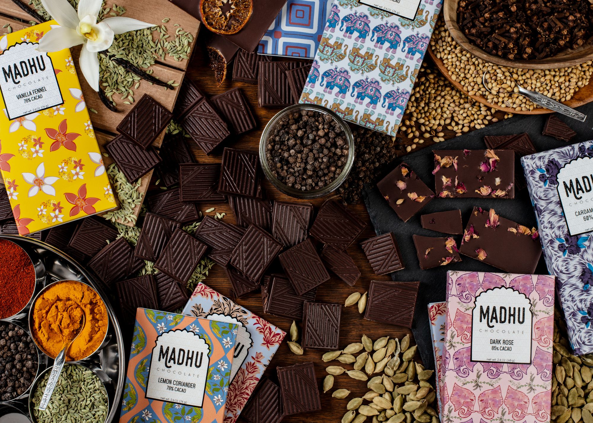 Indian inspired bean-to-bar - Madhu Chocolate