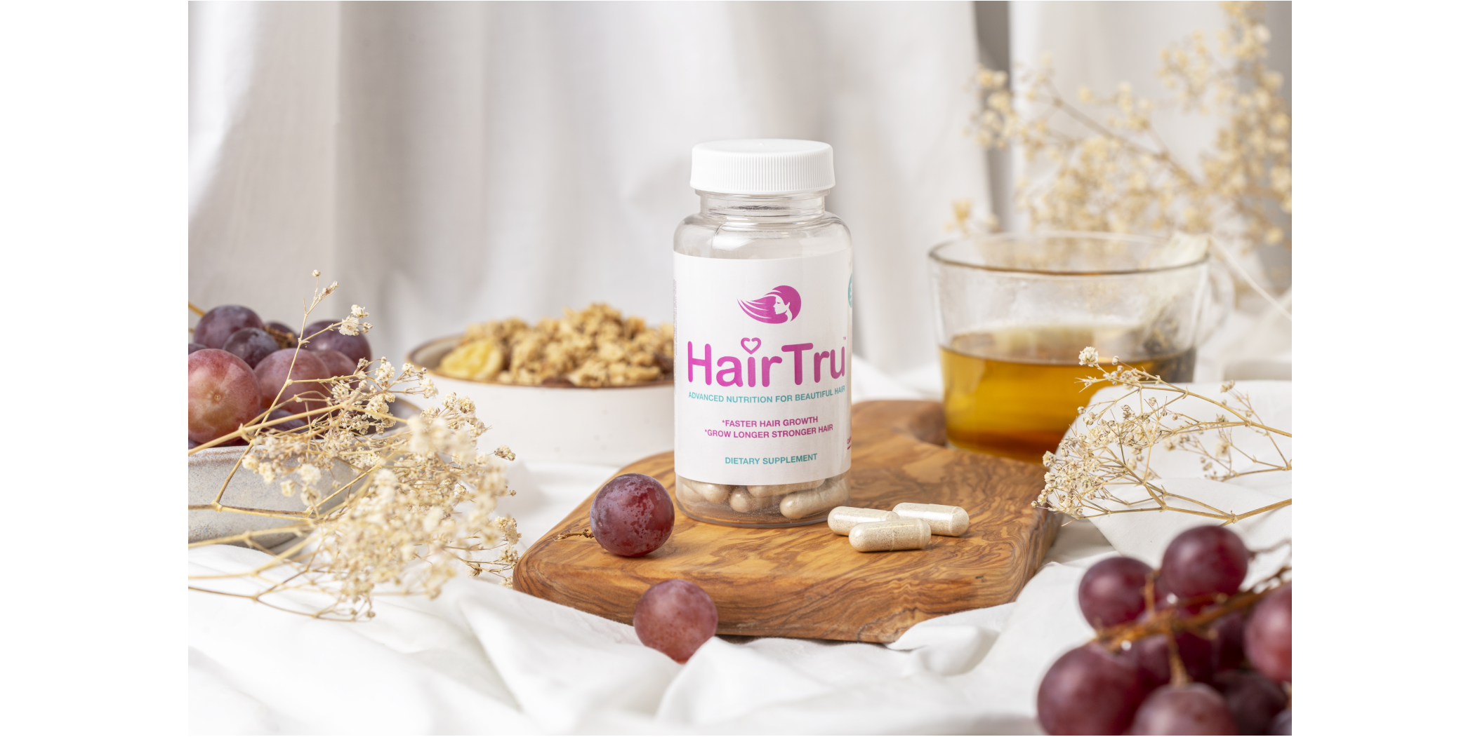 Restore Your Natural Hair Beauty - HairTru Vitamins