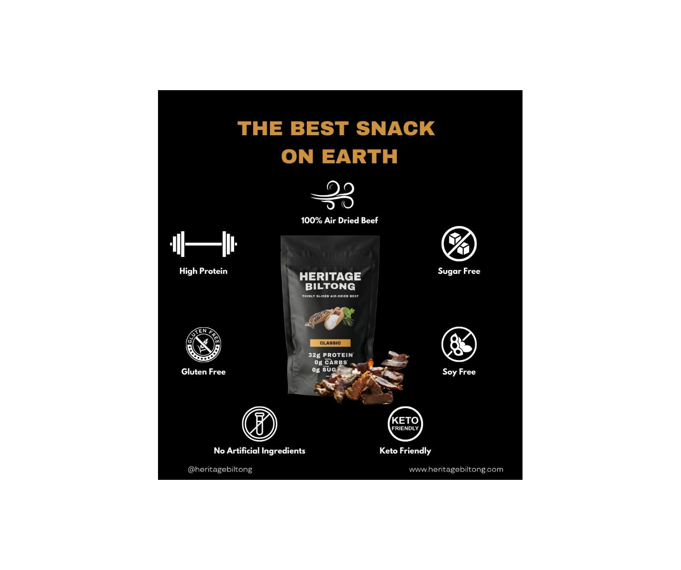 The Best Snack on Earth - Heritage Biltong