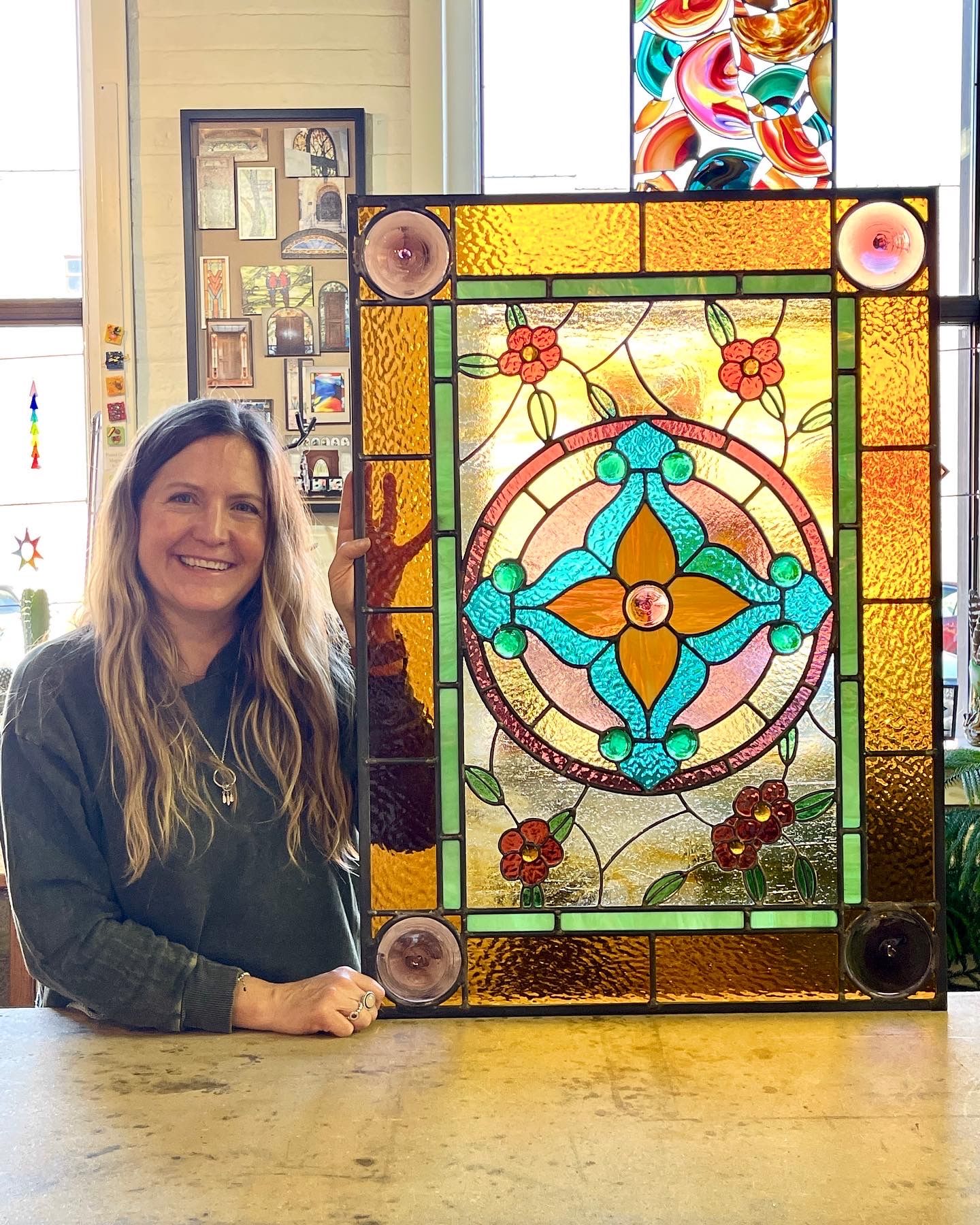 Specializing in custom stained glass window valerie spellman