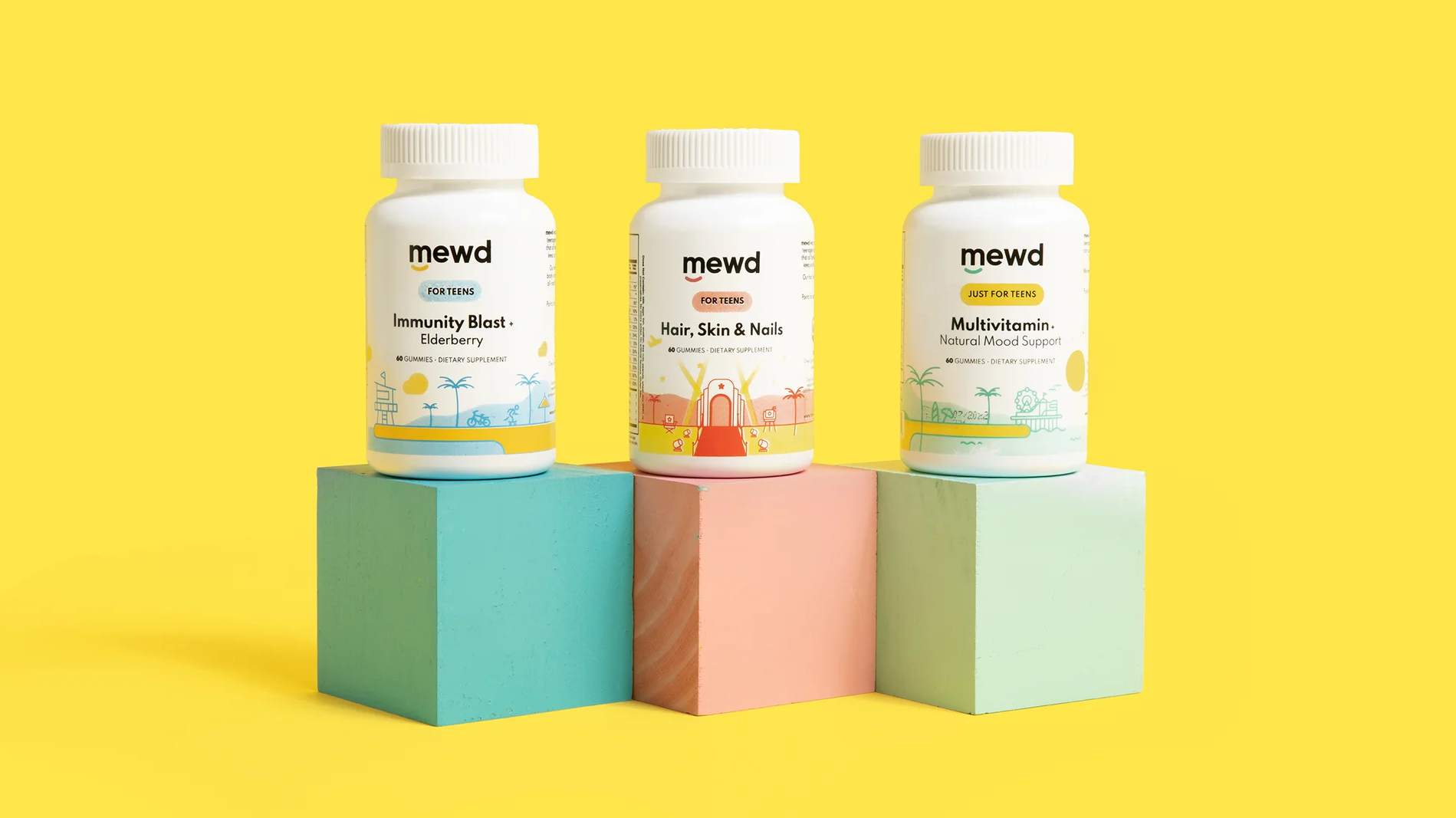 Teen Multivitamin & Natural Mood Support - Mewd Vitamins