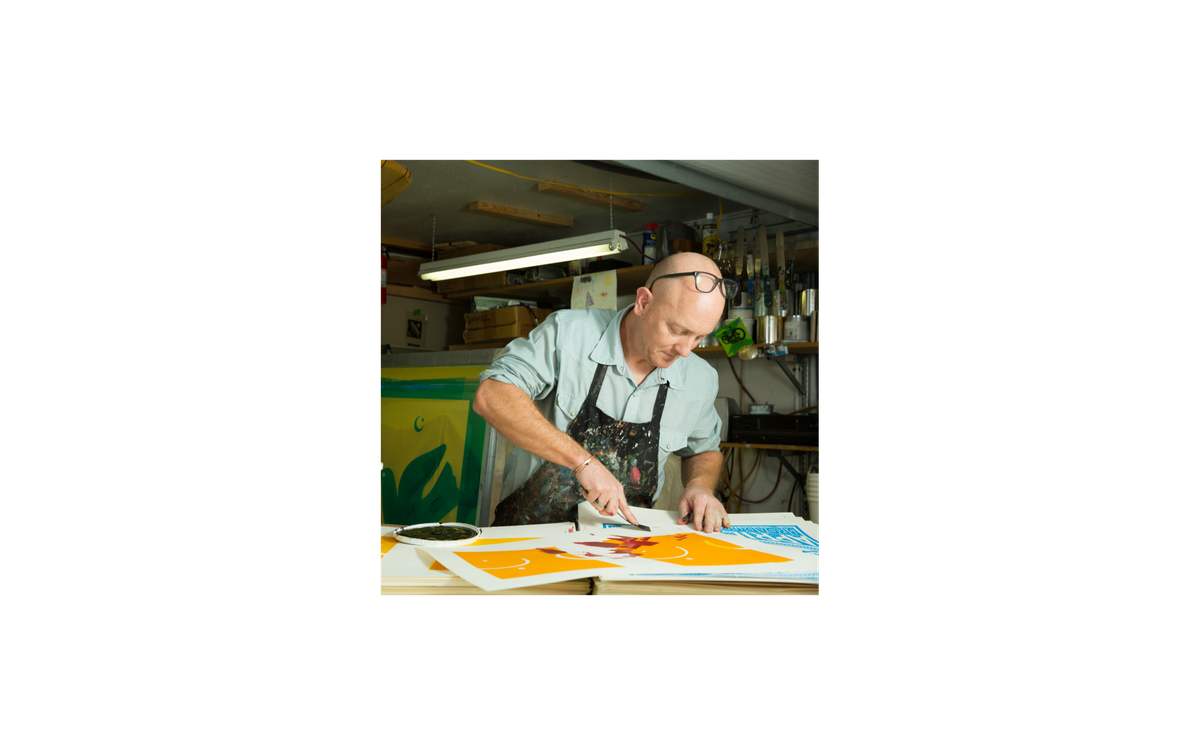 Hand Printed Silkscreen Art Jake Early